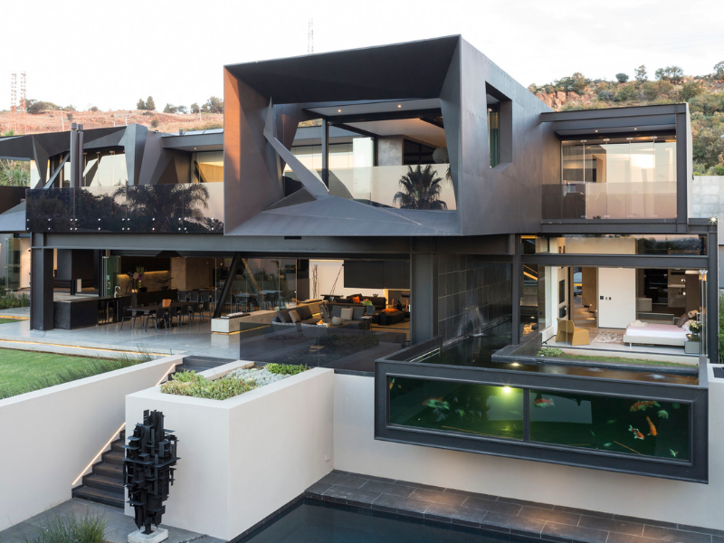  Biệt thự Kloof Road House mang phong cách công nghiệp mạnh mẽ