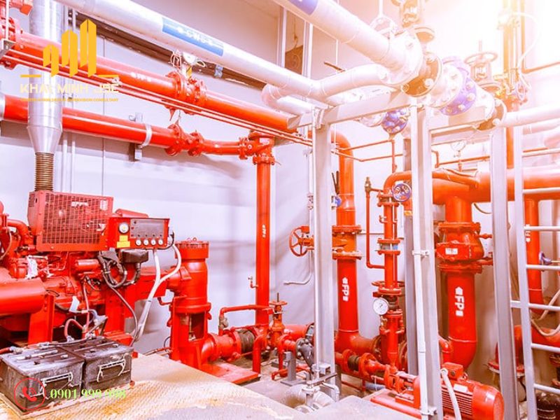  Hệ thống PCCC tách biệt được đặt trong các trục kỹ thuật riêng
