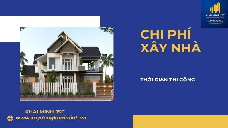 chi phí xây nhà 1 tầng