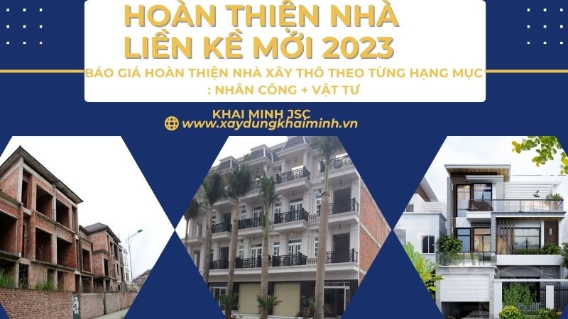 chi phí hoàn thiện nhà