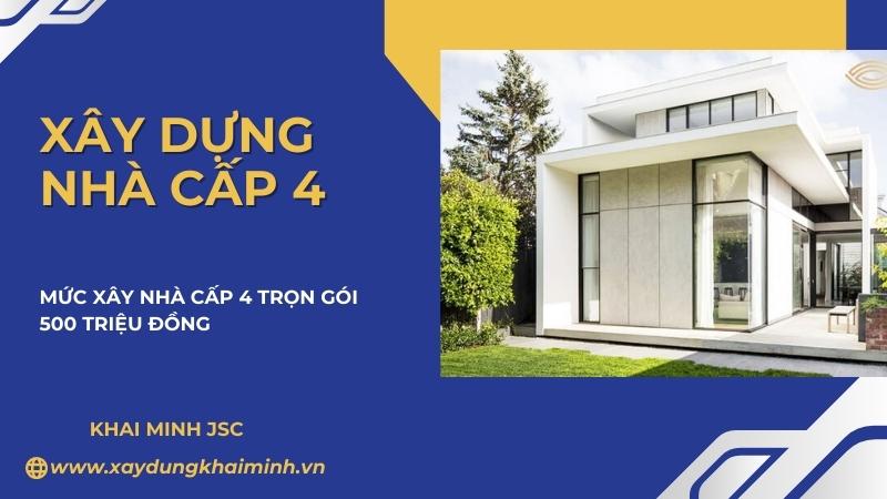 Chi phí xây nhà cấp 4 3 phòng ngủ