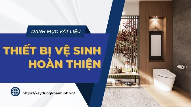 thiết bị vệ sinh hoàn thiện