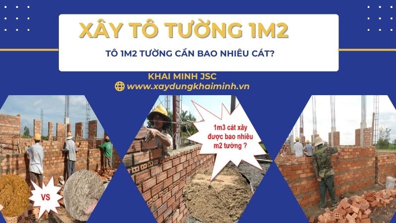 định mức 1m2 tường xây