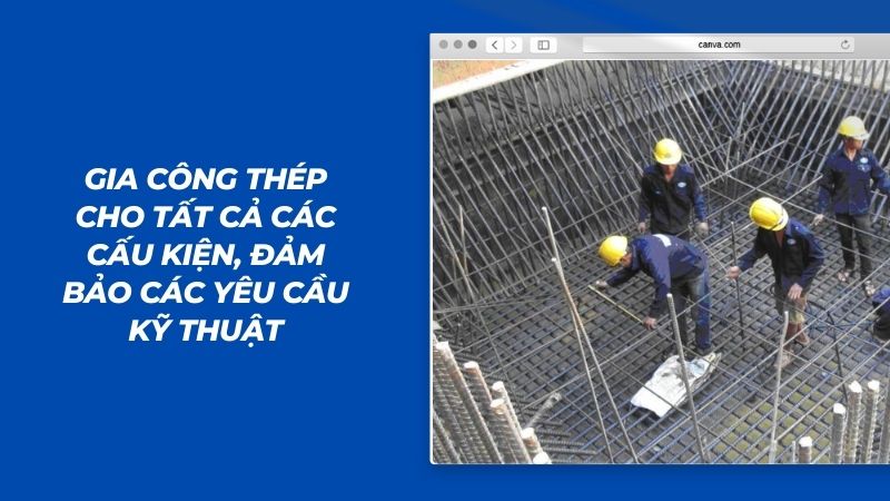 Định mức gia công cốt thép