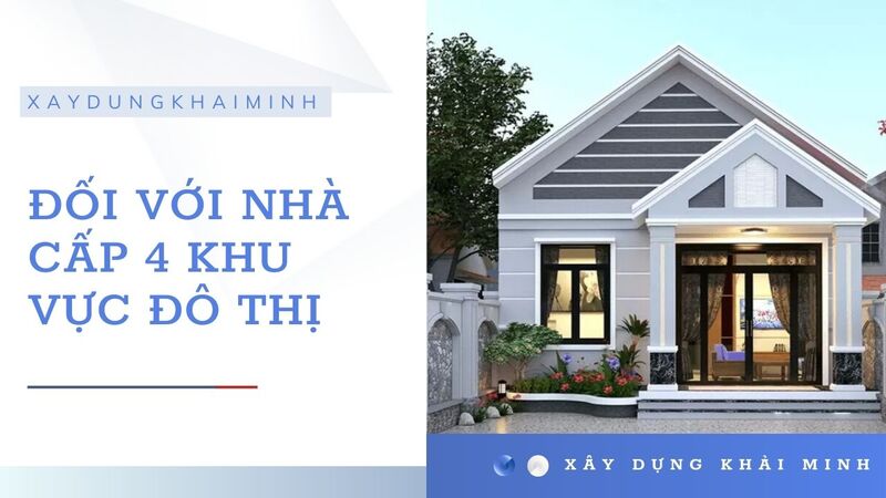  Đối với nhà cấp 4 khu vực đô thị