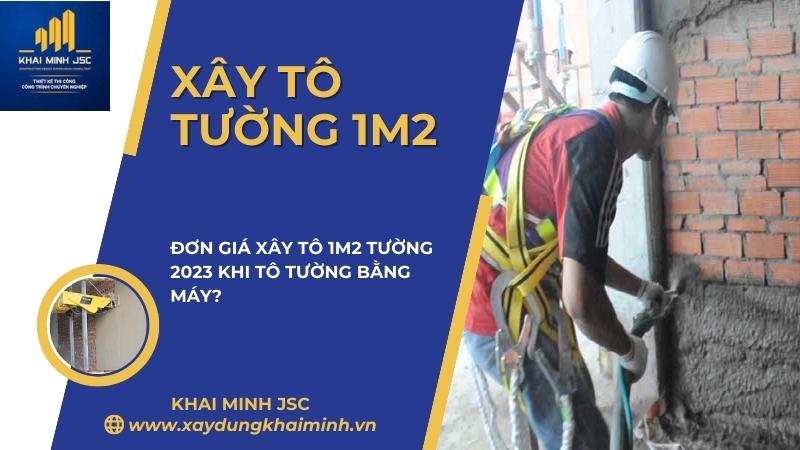 đơn giá xây tường theo m3