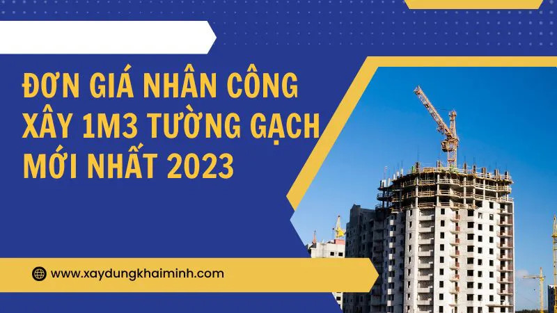 Đơn giá xây tường theo m3