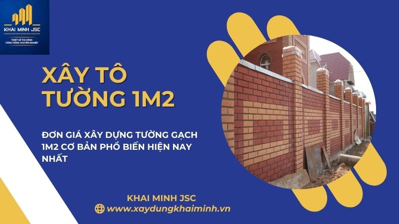 giá nhân công xây tô 1m2 tường