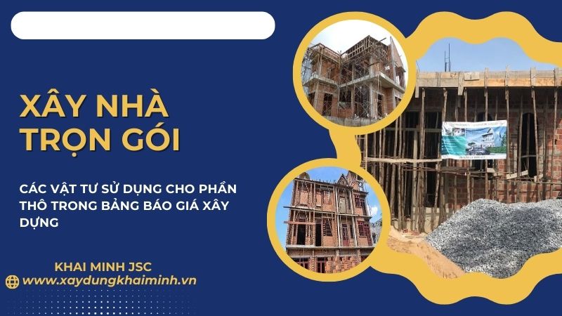 giá xây nhà trọn gói tại tphcm