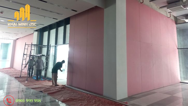  Thi công chống cháy lan tòa nhà văn phòng bằng vách ngăn chống cháy