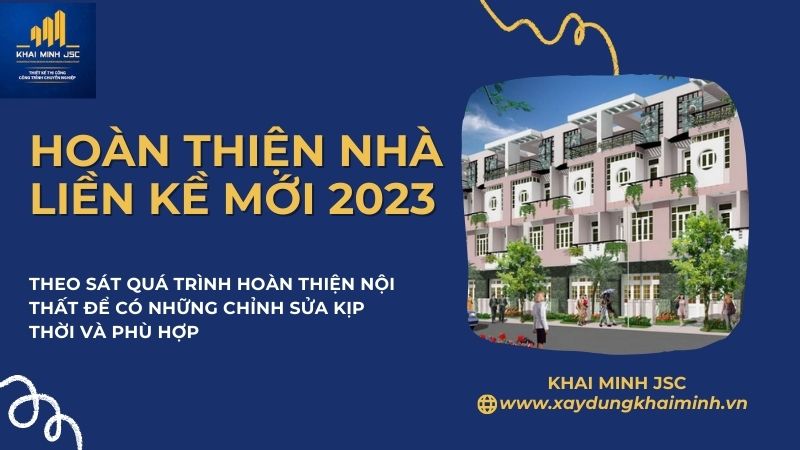 hoàn thiện nhà liền kề