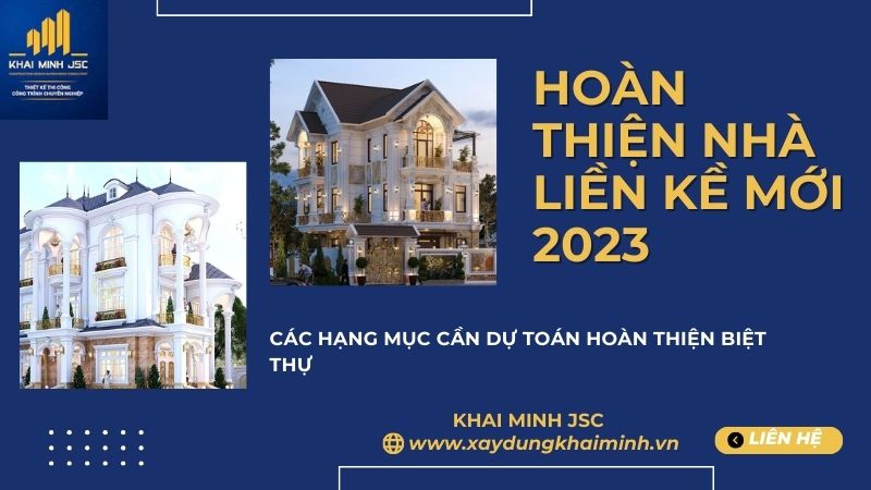 hoàn thiện nhà xây thô