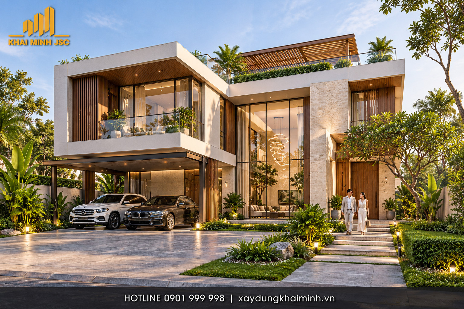 Biệt thự hiện đại Khải Minh trên đất 700 m²