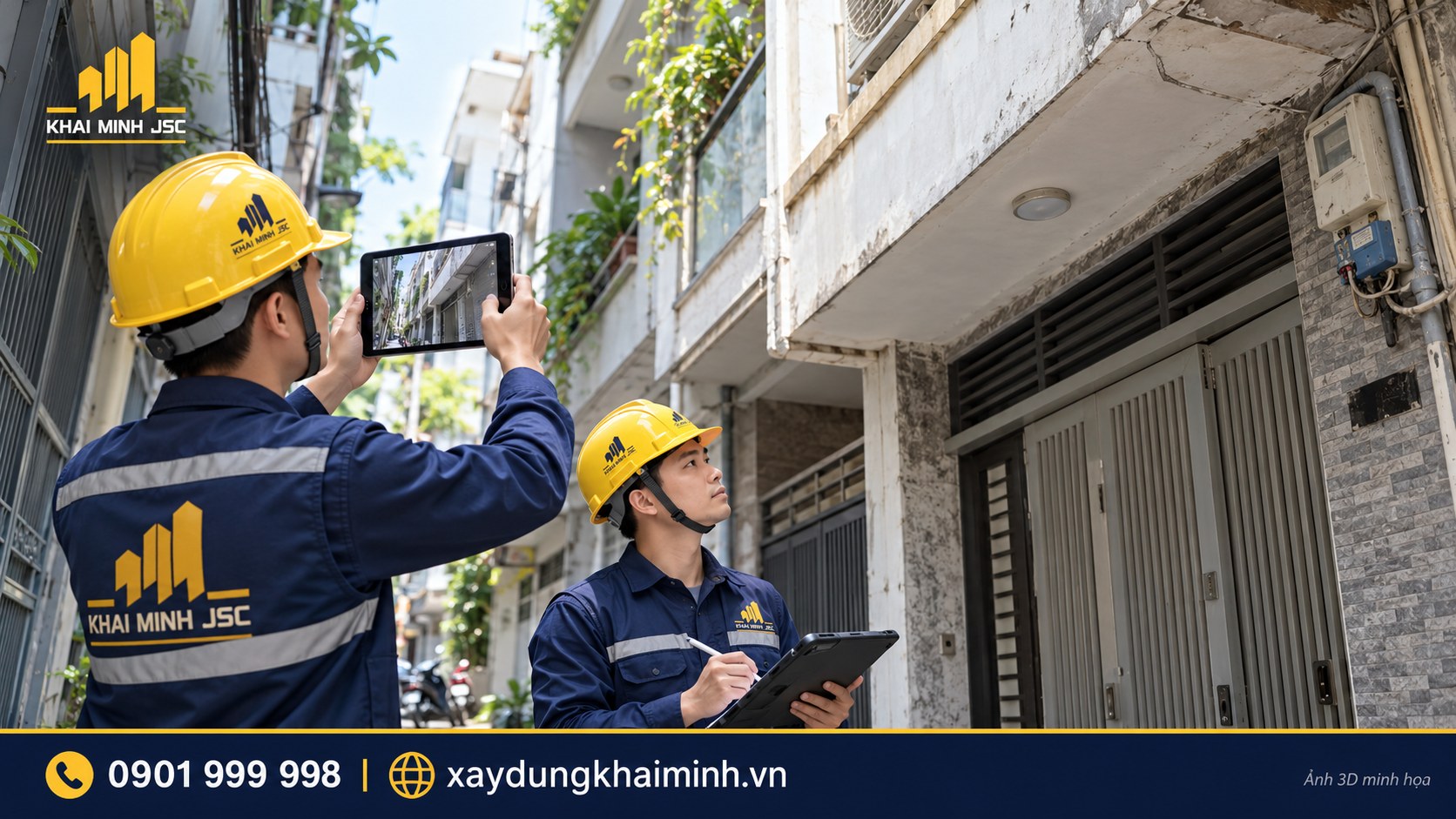 Kỹ sư khảo sát hiện trạng nhà phố trong hẻm tại TPHCM