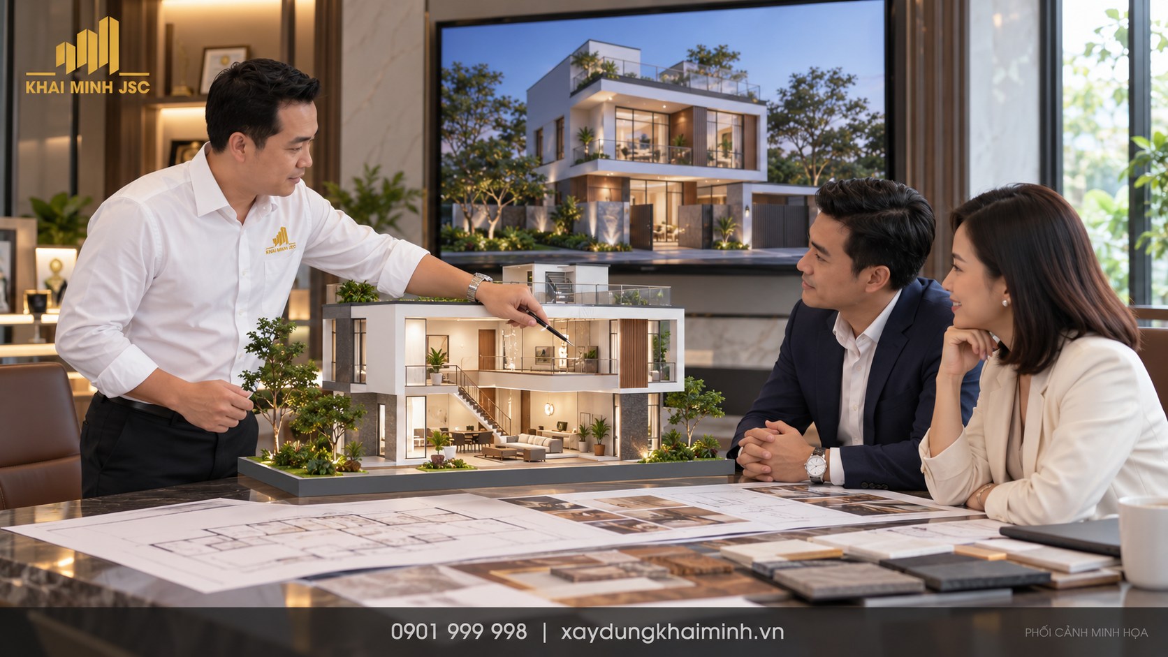 Đối chiếu diện tích quy đổi trong báo giá - phối cảnh 3D minh họa