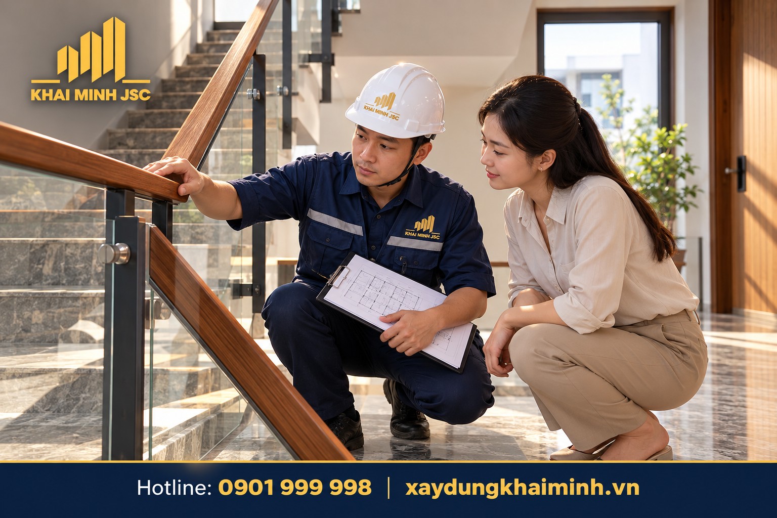 Kiểm tra hồ sơ xây dựng và đối chiếu công trình đã hoàn thành.