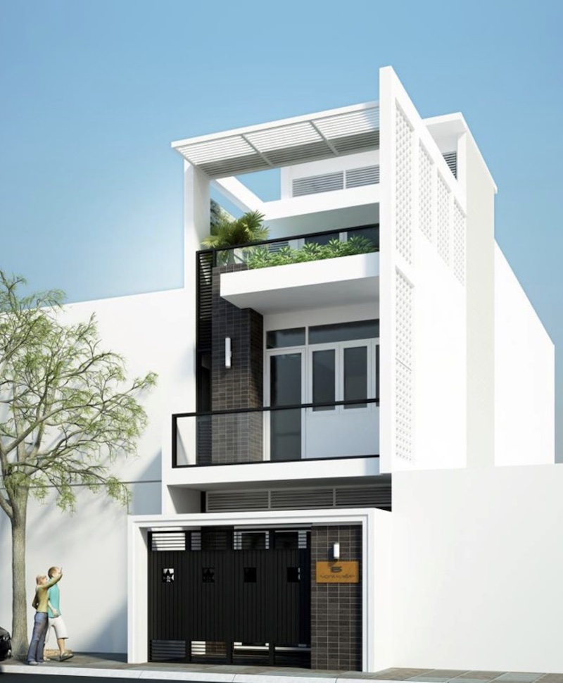 Mặt tiền nhà ống đẹp