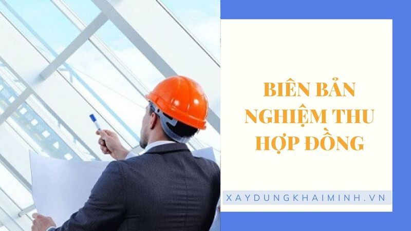 Biên bản nghiệm thu hợp đồng