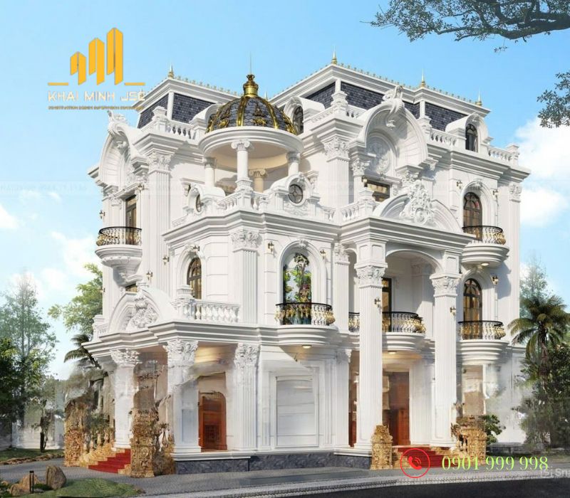  Mẫu biệt thự doanh nhân mang phong cách hoàng gia sang trọng