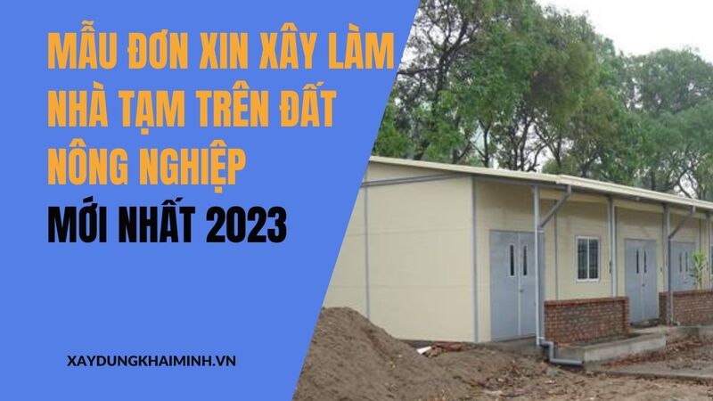 mẫu đơn xin xây nhà tạm trên đất nông nghiệp