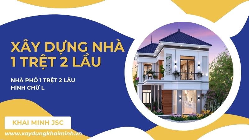 Nhà phố 1 trệt 2 lầu hình chữ L