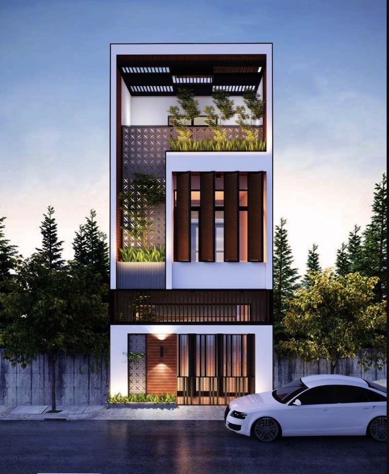 nhà 3 tầng hiện đại