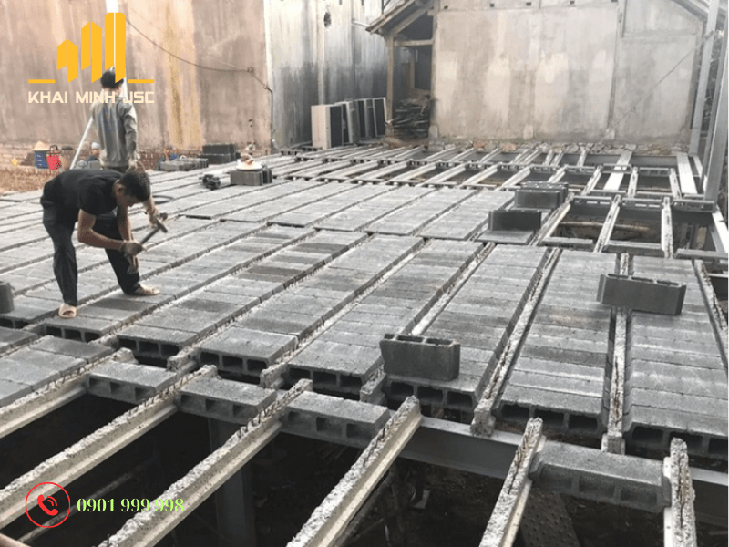  Cốp pha nhôm có đặc tính nhẹ, bền, chịu lực tốt