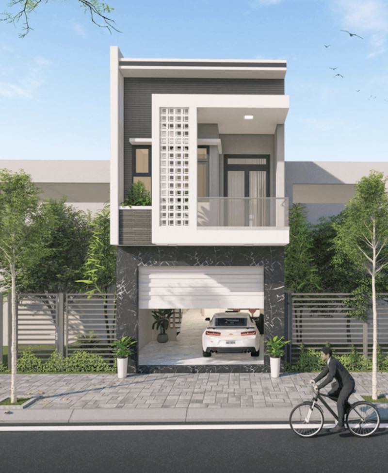 nhà ống 2 tầng