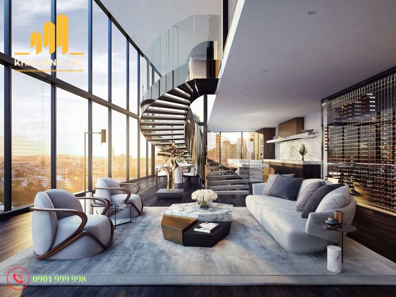  Thiết kế thi công nội thất Penthouse sang trọng, đẳng cấp