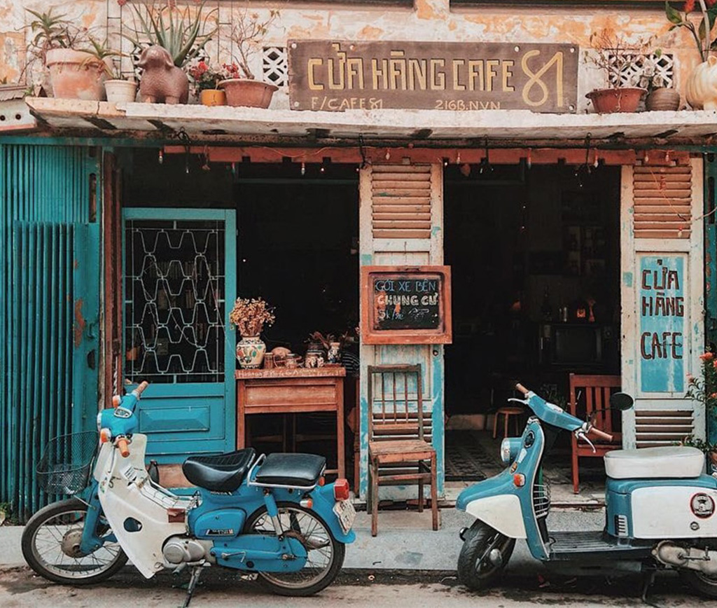 Nội thất quán cafe vintage