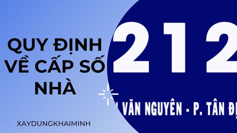 quy định về cấp số nhà