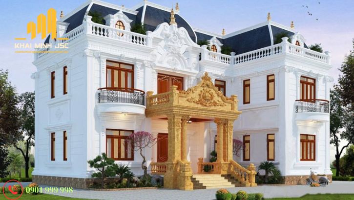  Thiết kế biệt thự cổ điển lộng lẫy, đẳng cấp
