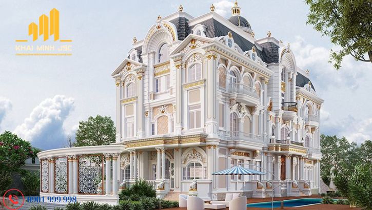   Thiết kế biệt thự đẳng cấp, đồ sộ thể hiện quyền lực gia chủ