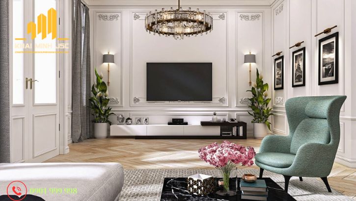  Phào chỉ là chi tiết cần độ chính xác tuyệt đối khi thi công nội thất Neoclassic