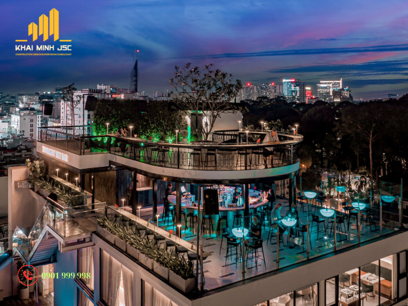 Khu Lounge - Rooftop bar - Nhà hàng