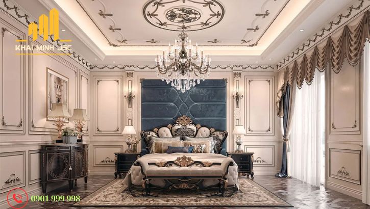  Thiết kế nội thất phòng ngủ biệt thự ấn tượng