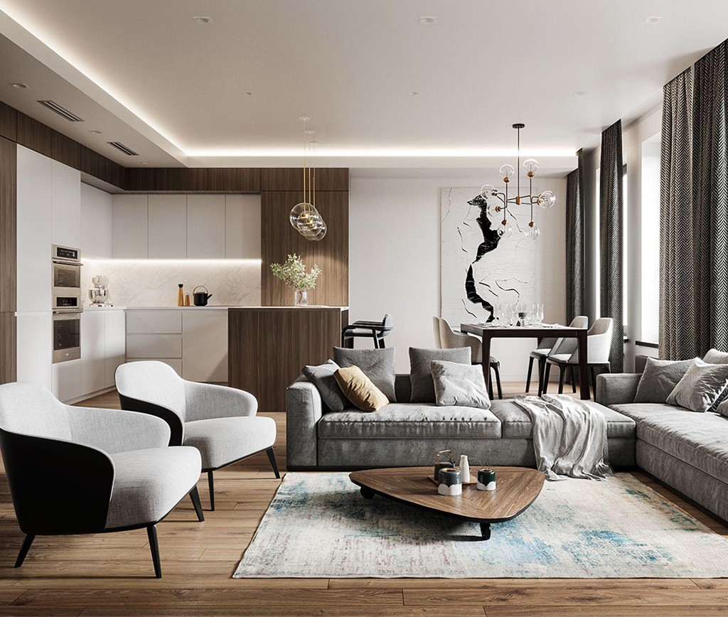 Thiết kế nội thất chung cư theo phong cách tối giản
