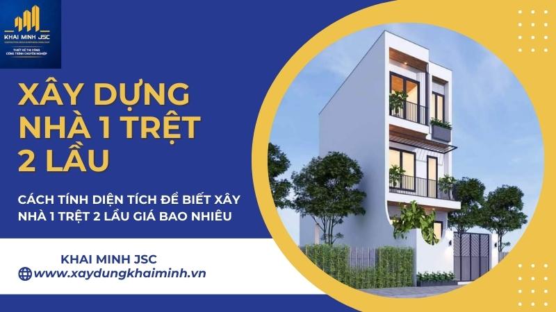 Cách tính diện tích để biết xây nhà 1 trệt 2 lầu