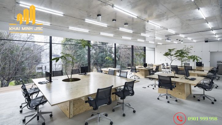  Mẫu văn phòng co-working cố định hiện đại với đầy đủ tiện nghi