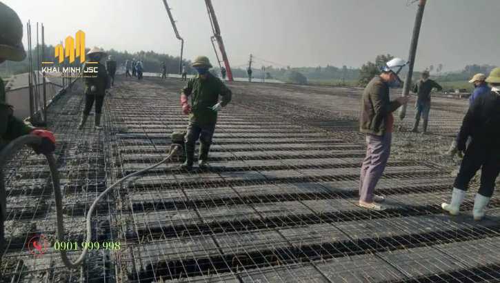  Cần lưu ý khi đổ bê tông sàn không dầm