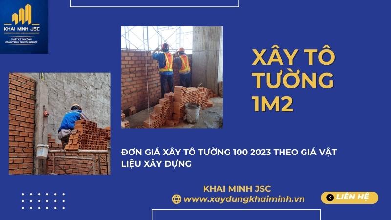 xây tô 1m2 tường bao nhiêu tiền