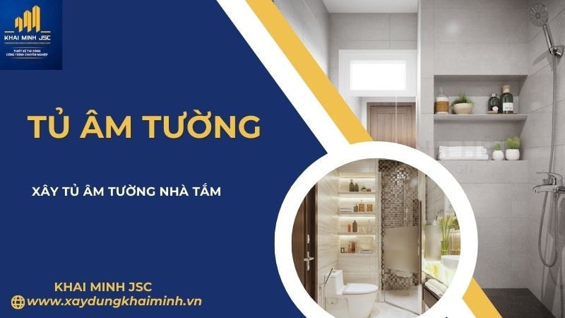 tủ âm tường ở nhà tắm