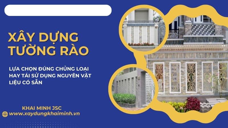 xây tường rào bao nhiêu tiền một mét vuông