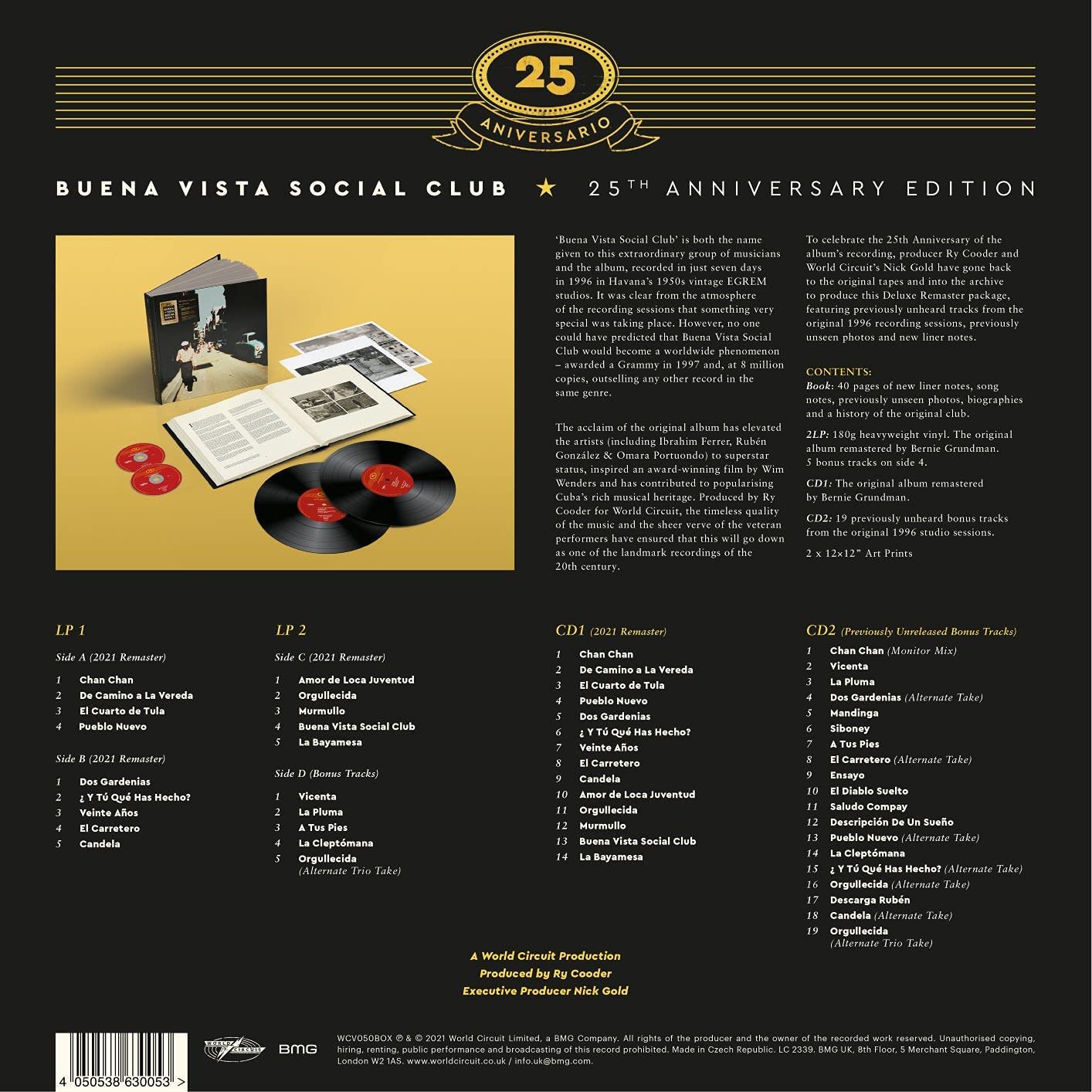 Buena Vista Social Club (25th Anniversary Edition) [Deluxe Bookpack] – LP  Club