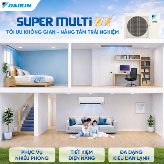 Máy lạnh MULTI Daikin có những loại nào ? Khi nào thì lắp máy lạnh MULTI ?