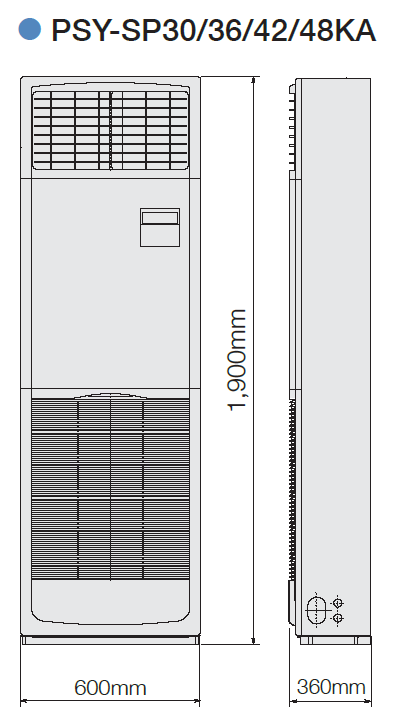 Máy lạnh tủ đứng Mitsubishi Electric PSY-SP36KA/SUY-SA36KA (4 HP)