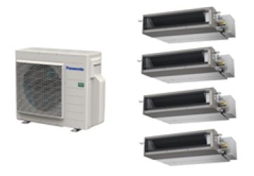 Máy lạnh MULTI Dàn lạnh Nối ống gió Panasonic 4.0 HP - Combo 4