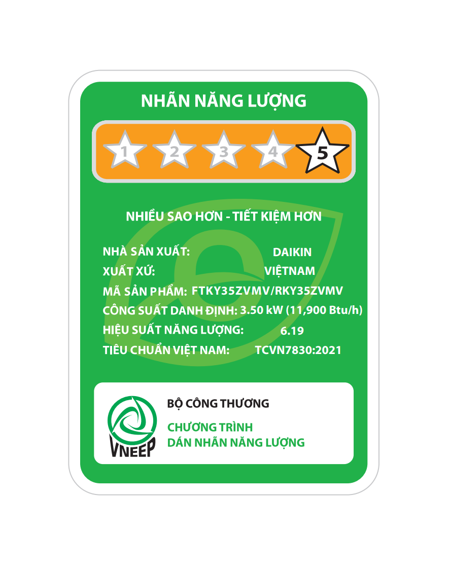 Máy lạnh treo tường Inverter Daikin FTKY35ZVMV (1.5HP)