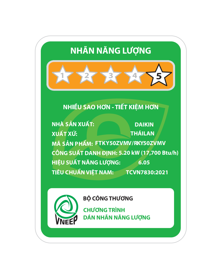 Máy lạnh treo tường Inverter Daikin FTKY50ZVMV (2.0HP)