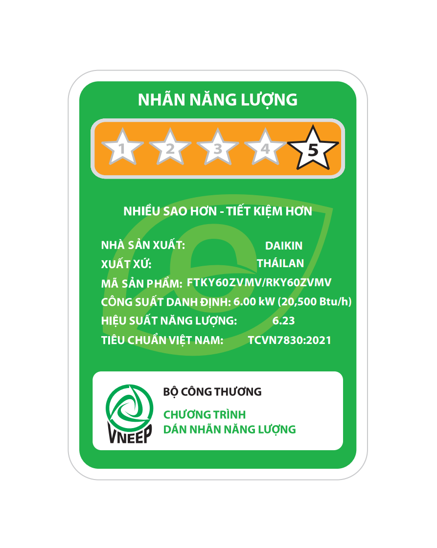 Máy lạnh treo tường Inverter Daikin FTKY60ZVMV (2.5HP)